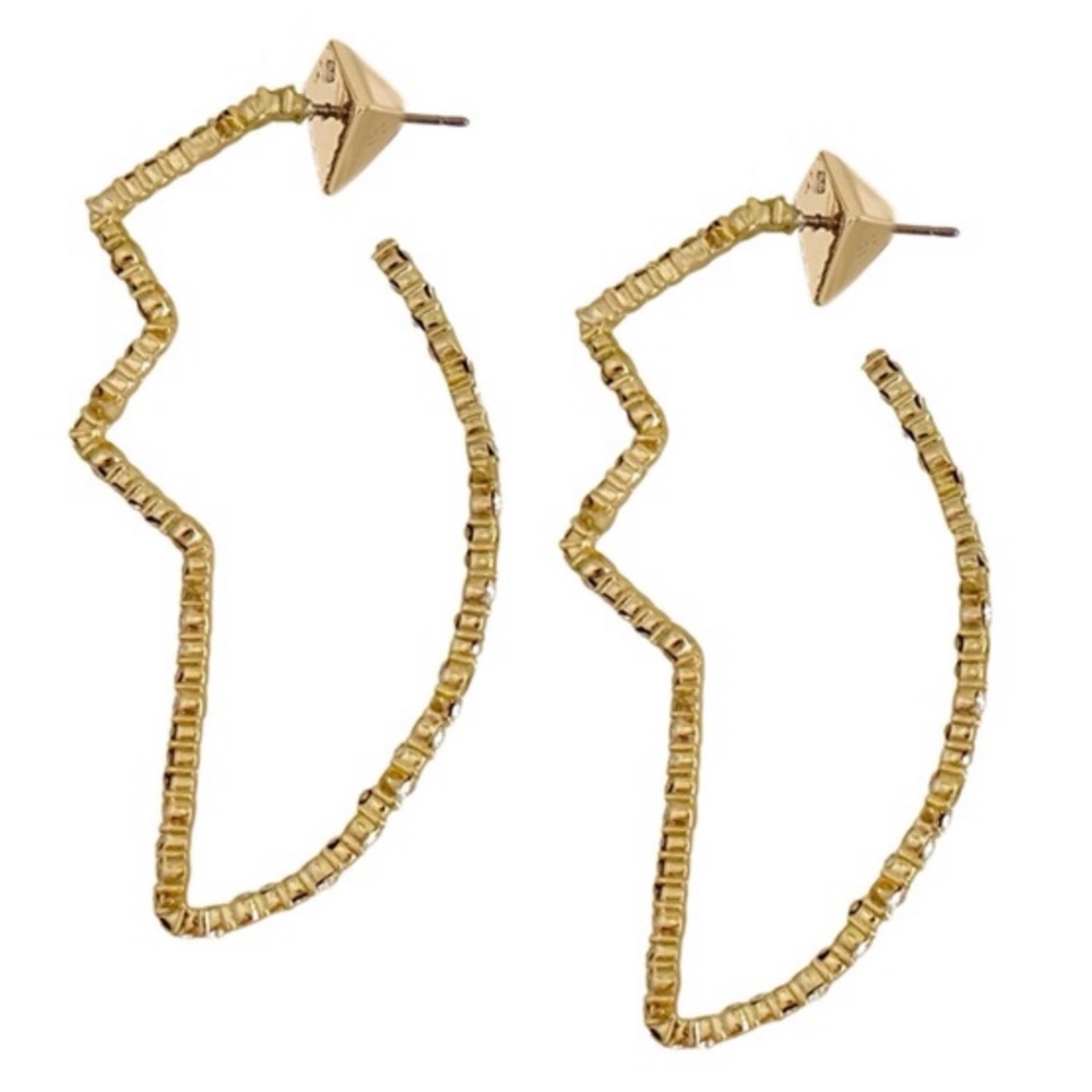 ALEXIS BITTAR • Tulip Hoop Crystal Encrusted Earrings